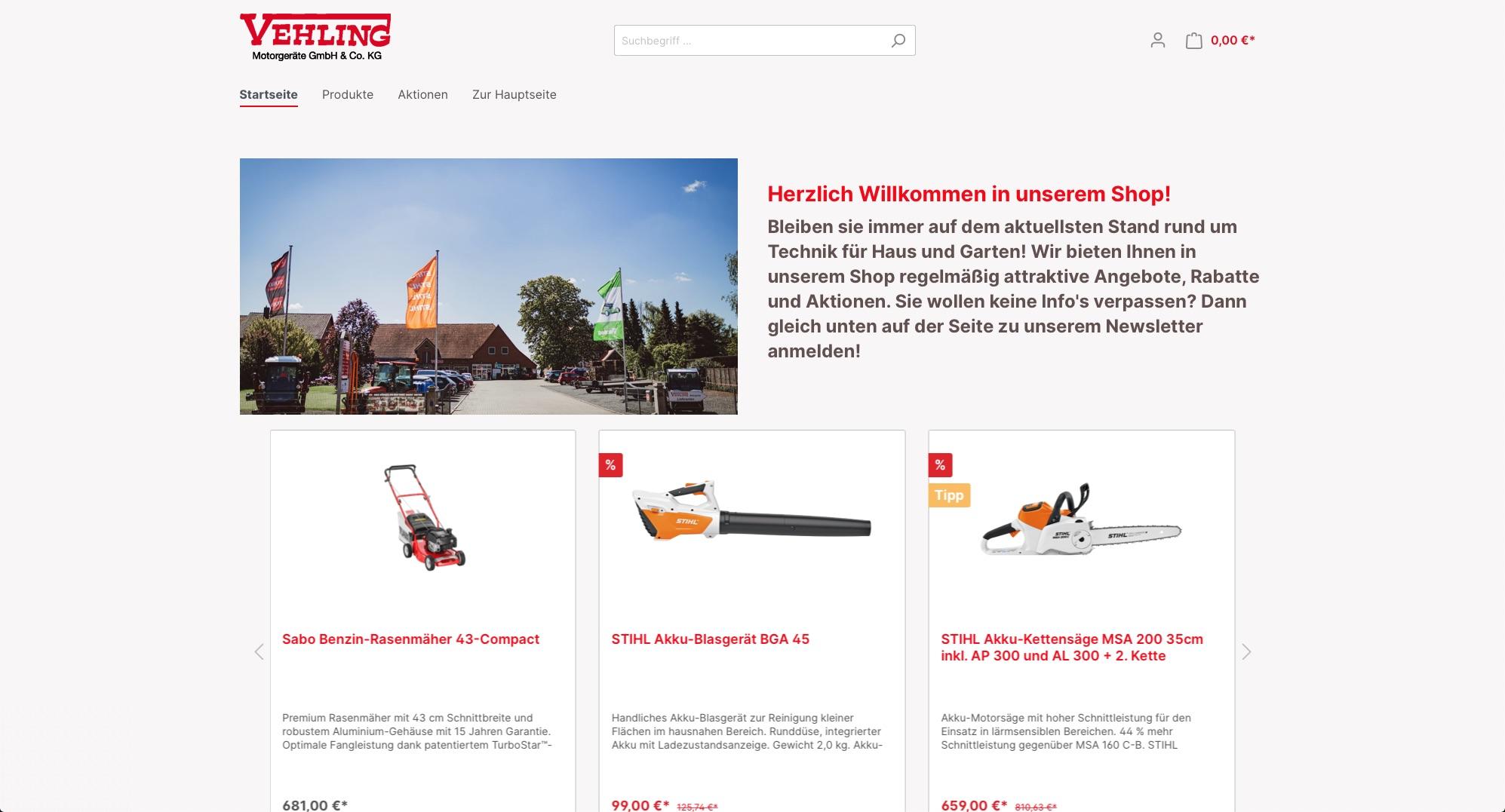 Vehling Motorgeräte Webshop